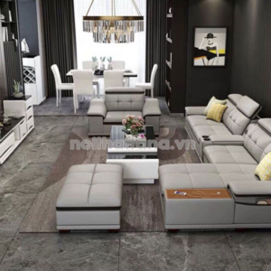 Sofa Da Hàn Quốc Góc L Cao Cấp N53-D