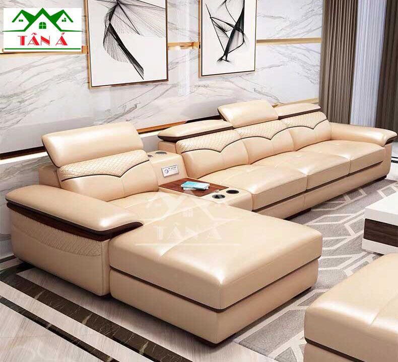 Ghế sofa da hàn quốc đẹp cho phòng khách hiện đại