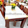 Bộ Bàn Ăn 6 Ghế Gỗ Sồi Hiện Đại BA42