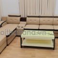 Sofa Tay Lượn Da Hàn Quốc Cao Cấp N60 Cho Phòng Khách Hiện Đại
