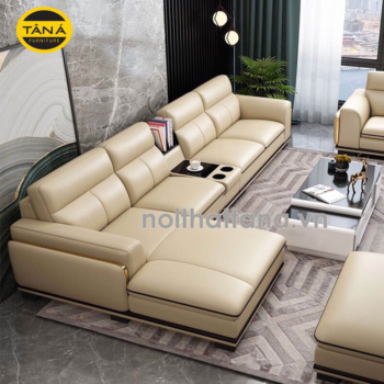 Sofa Góc L Bọc Da Hàn Quốc N58 Phong Cách Hiện Đại
