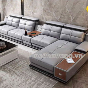 Sofa Da Hàn Quốc N65 Góc L Phong Cách Hiện Đại