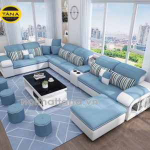 Ghế sofa vải nỉ góc L giá rẻ