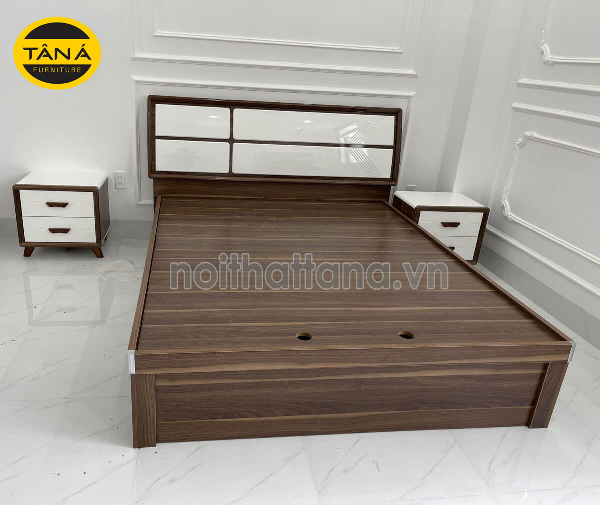 kích thước giường ngủ gỗ công nghiệp 1m8