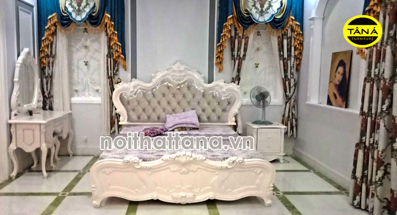 Giường ngủ tân cổ điển phong cách hoàng gia