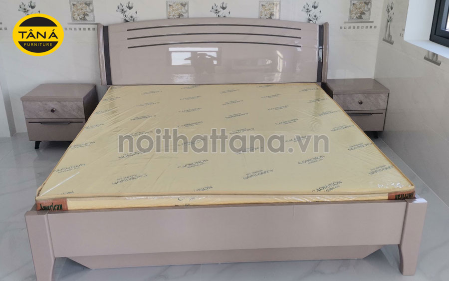 Mẫu giường ngủ gỗ công nghiệp mdf giá rẻ nhập khẩu đài loan