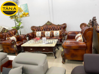 Sofa da cao cấp tân cổ điển TA-M1708-N