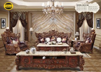 Sofa Da Bò Cao Cấp Nhập Khẩu Tân Cổ Điển TA-6121