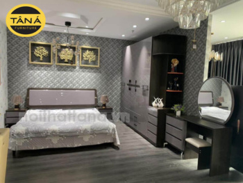 Combo Giường Tủ Gỗ Quý Phái Cho Phòng Ngủ Sang Trọng TA-802