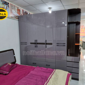 tủ quần áo gỗ 5 cánh có kệ tủ hiện đại nhập khẩu đài loan