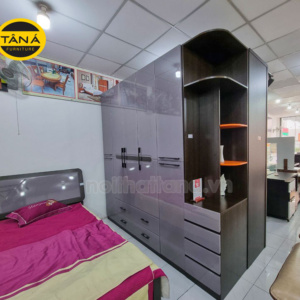 tủ quần áo gỗ 5 cánh có kệ tủ hiện đại nhập khẩu đài loan