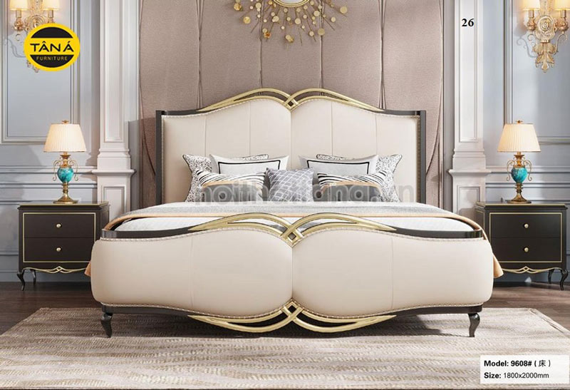 Mẫu giường ngủ phong cách châu Âu hiện đại