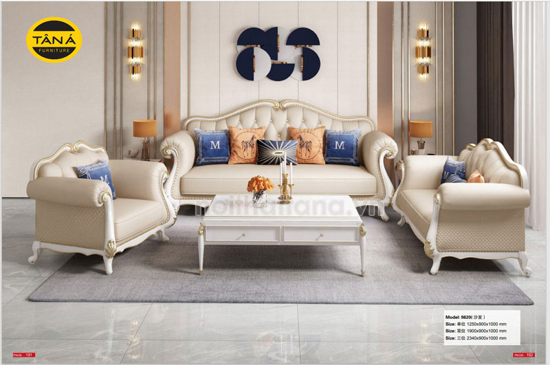 Ghế sofa phong cách Tân cổ điển hiện đại 
