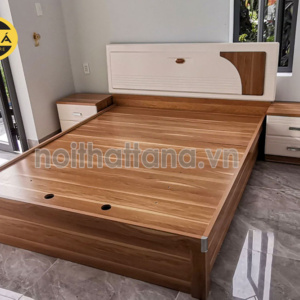 Giường Ngủ gỗ mdf đẹp Hiện Đại nhập khẩu