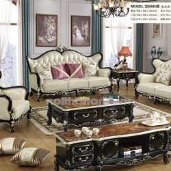 Sofa Da Bò Tiếp Xúc Tân Cổ Điển Cao Cấp Nhập Khẩu TA-6085