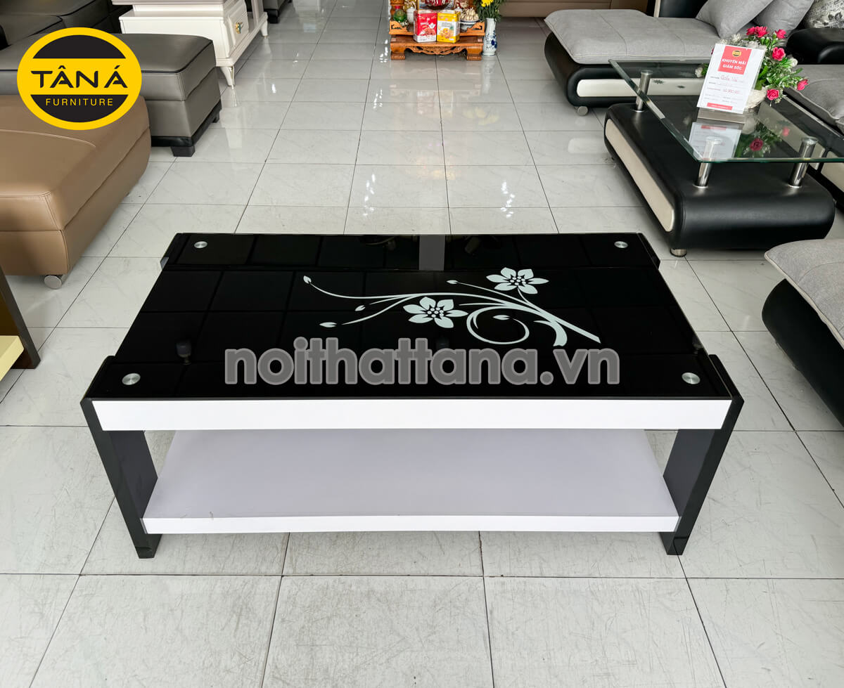 Bàn trà sofa mặt kính H3 đẹp hiện đại BT02