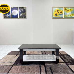 Bàn trà sofa H3 mặt kính đẹp hiện đại BT02