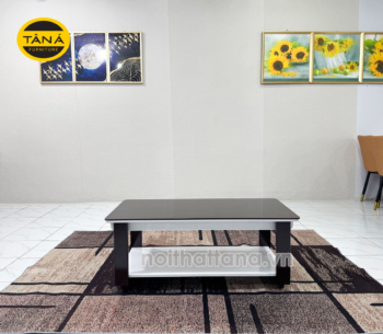 Bàn trà sofa H3 mặt kính đẹp hiện đại BT02