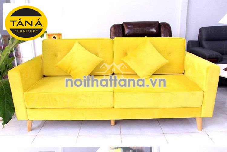 Ghế sofa băng màu vàng giá rẻ đẹp hiện đại