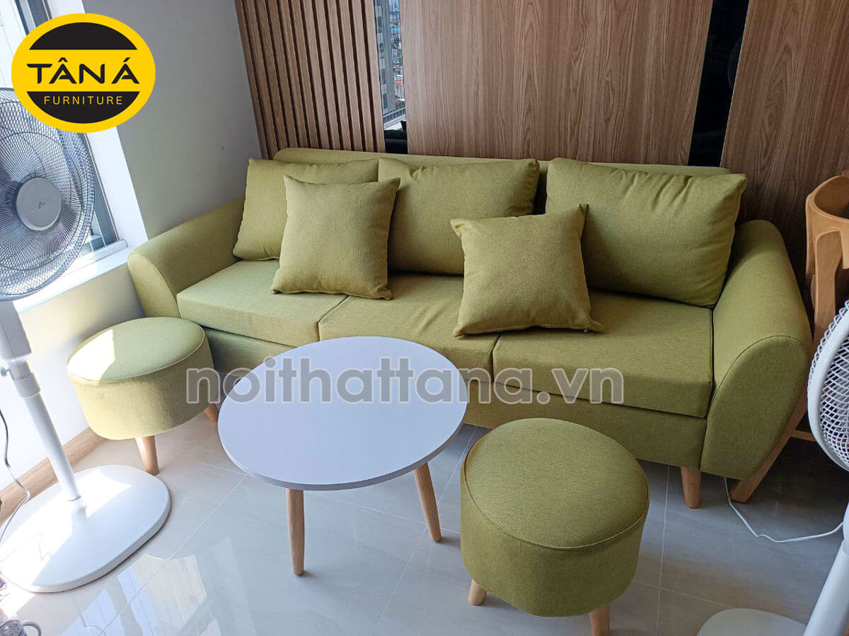 Ghế sofa màu vàng chanh