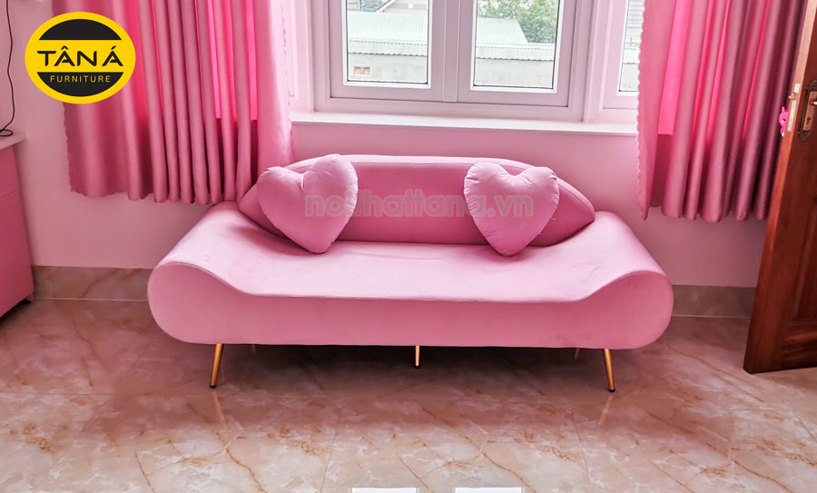 Ghế sofa màu hồng đẹp