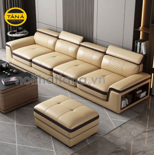 Sofa Băng Da 4 Chỗ Ngồi QB08 Cho Chung Cư