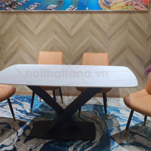 Bộ bàn ăn mặt đá 6 ghế BA93