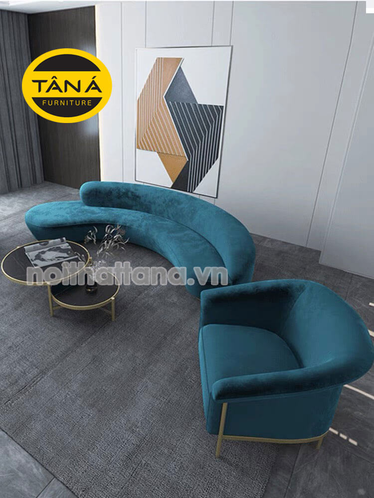 Sofa bộ băng cong giá rẻ đẹp hiện đại