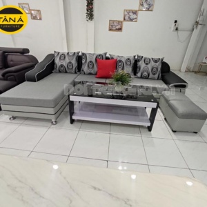 Sofa Vải Bố Góc L Cho Chung Cư Nhỏ Gọn T01