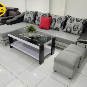 Sofa Vải Bố Góc L Cho Chung Cư Nhỏ Gọn T01