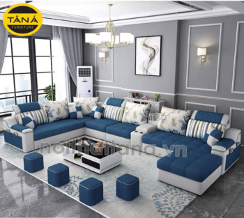 Sofa vải cao cấp góc L hiện đại TV10