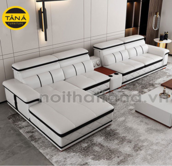 Sofa Da N67 Góc Chữ L Hiện Đại