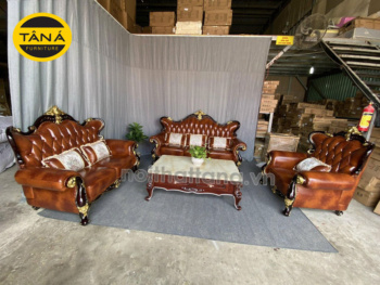 Sofa 123 Tân Cổ Điển Da Cao Cấp TA-MT114