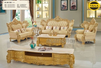 Sofa Da Bò Tiếp Xúc Tân Cổ Điển Nhập Khẩu TA-M28