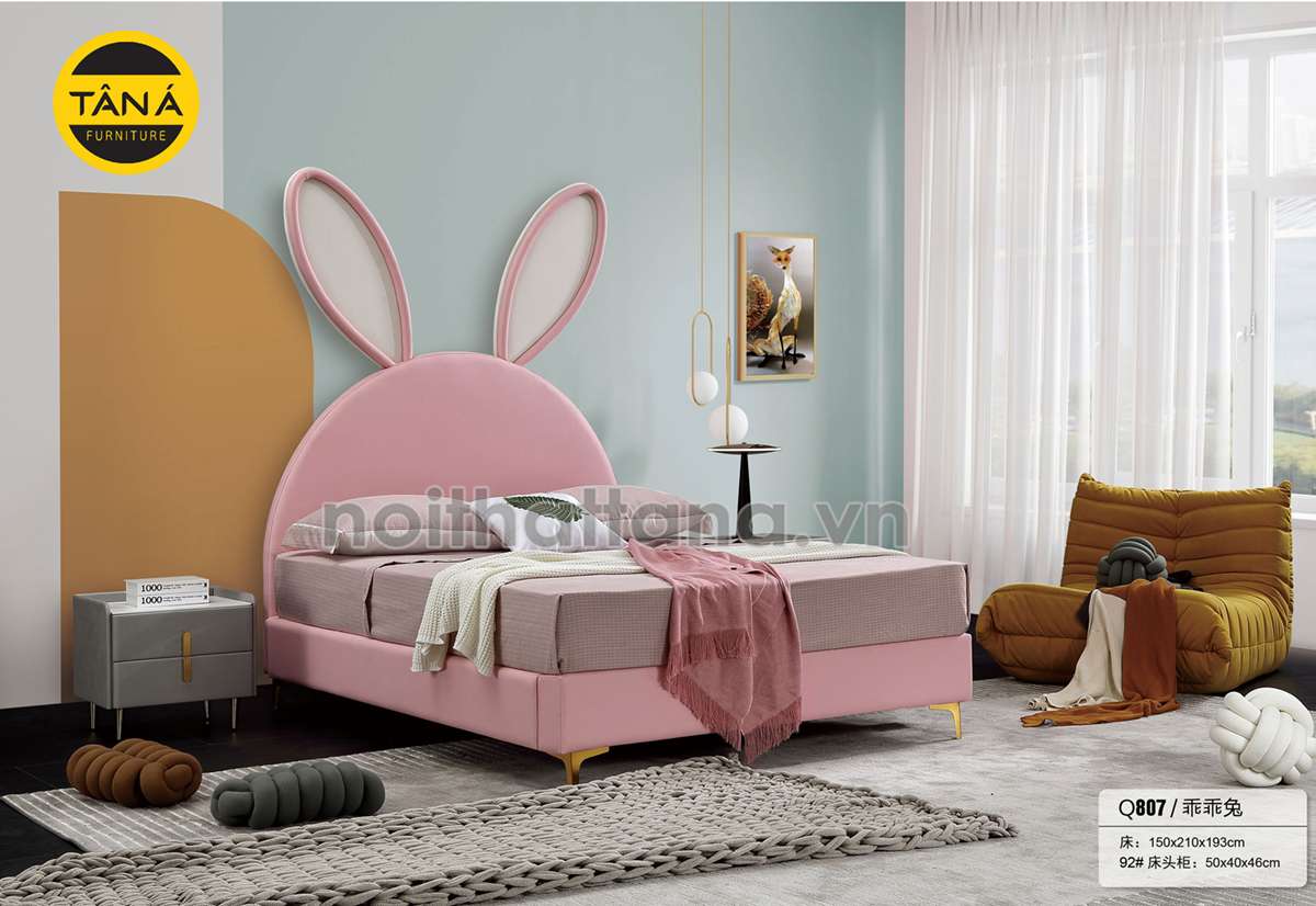 Giường tai thỏ cho bé
