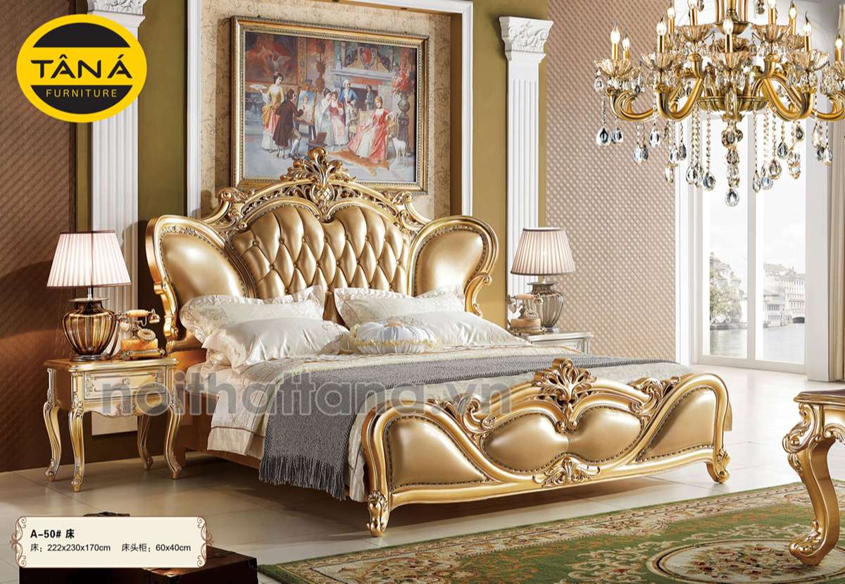 Giường ngủ hoàng gia giá bao nhiêu tại nội thất Tân Á