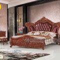 Giường Ngủ Bọc Da Bò Tân Cổ Điển Nhập Khẩu TAG-M61