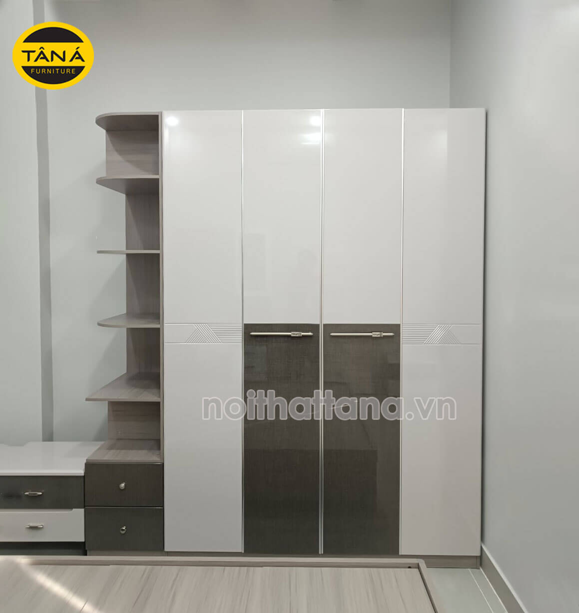 Tủ quần áo 4 cánh nhập khẩu đài loan giá rẻ