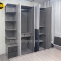 Tủ quần áo 4 cánh có kệ tủ nhập khẩu đài loan