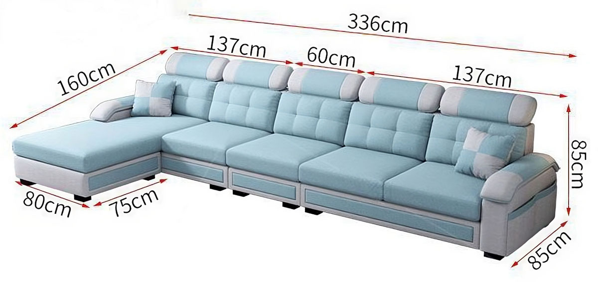 kích thước ghế sofa tiêu chuẩn cho phòng khách