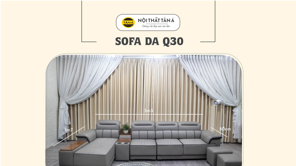 Sofa Da Hàn Quốc Đẹp Góc L Cao Cấp Q30