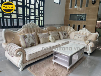Sofa Tân Cổ Điển TA-B8635 góc L cao cấp nhập khẩu