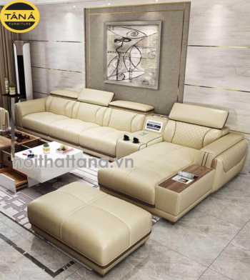 Sofa Da Hàn Quốc Đẹp Hiện Đại N75