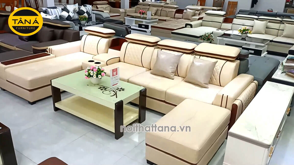 Sofa Da Hàn Quốc Đẹp Hiện Đại N75