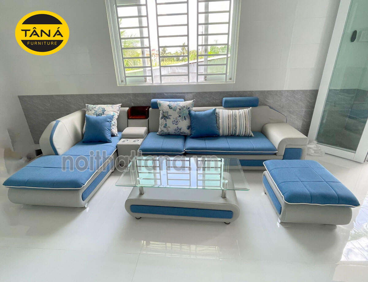 Ghế sofa vải bố giá rẻ đẹp hiện đại