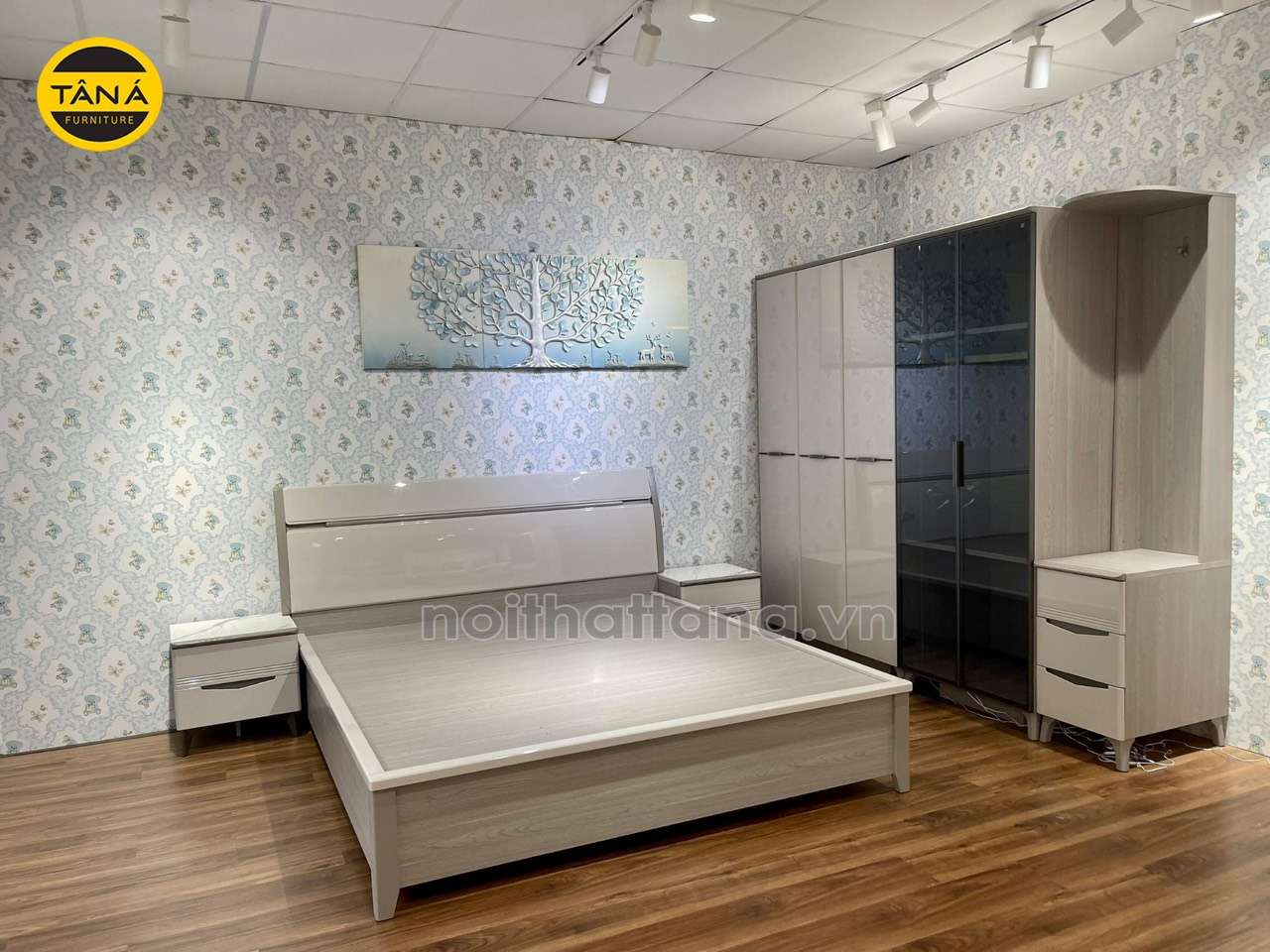 Bộ giường tủ đẹp hiện đại tại Lâm đồng TA-H06