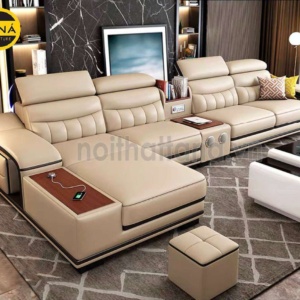 Ghế Sofa Da Hàn Quốc Góc L Hiện Đại N84