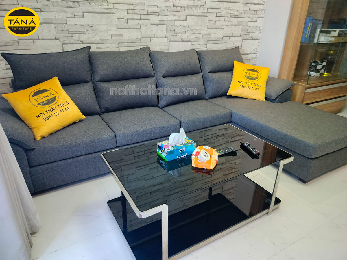 Ghế sofa vải góc L hiện đại T52