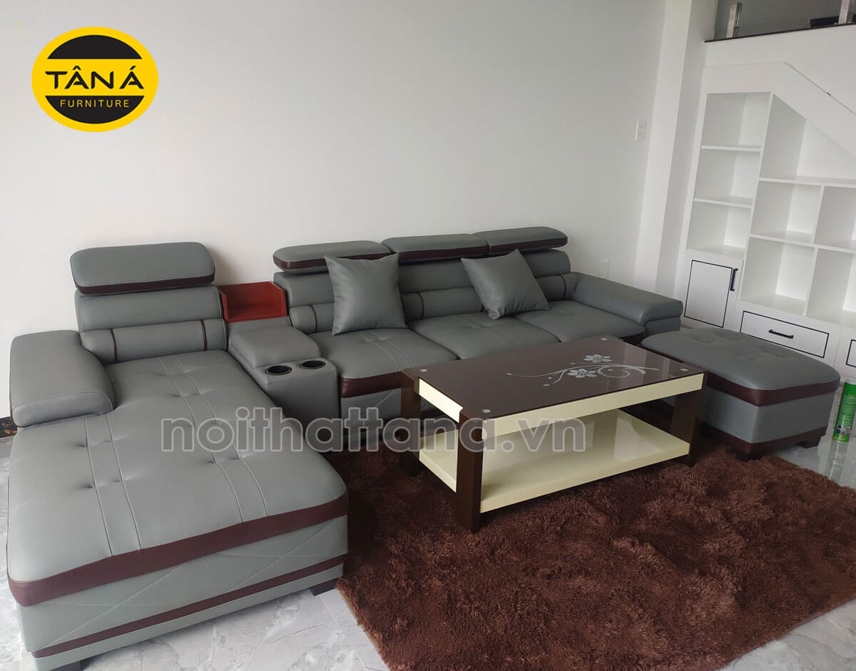 Ghế sofa gỗ tự nhiên bọc da cao cấp