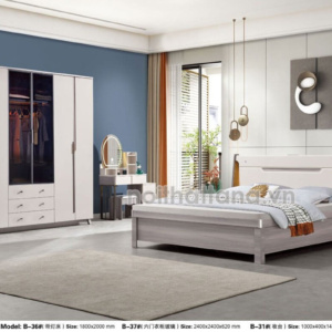 Bộ Giường Tủ Bàn Trang Điểm TA-B37 Thiết Kế Hiện Đại Đẳng Cấp